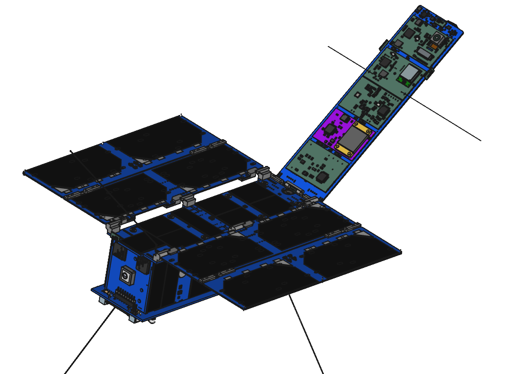 HUNITY Satellite 3D Model